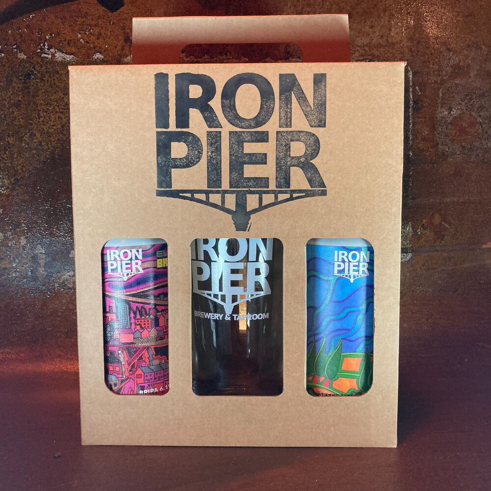 5 Cans + Half Pint Glass Gift Pack