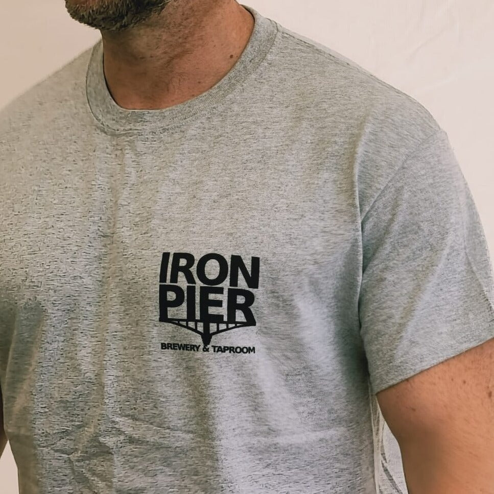 Iron Pier T Shirt Men's/Unisex Grey